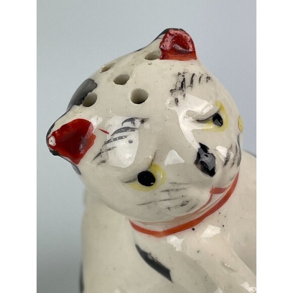 Hugging Cats Vintage Salt & Pepper Shakers w/ Corks, Hand Painted Ceramic Japan - Picture 13 of 15
